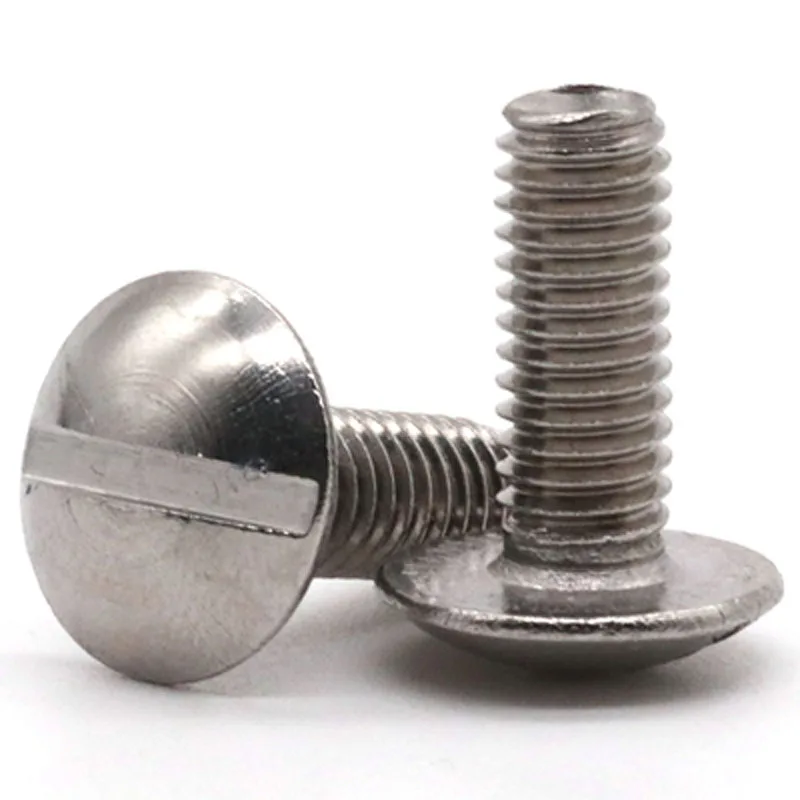 M6 Truss Screw Slotted Mushroom head Bolts Machine Screws 6 30mm Length