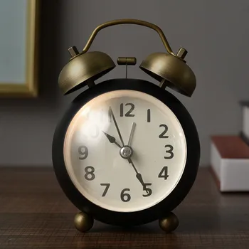 

Multifunction Snooze Alarm Clock Metal Night Light Simple Home Creative Sleep Digital Clock Bedroom Table Alarm Clock New DA60NZ