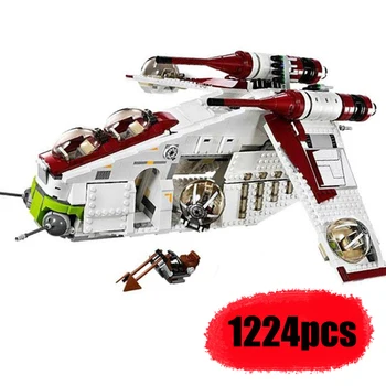 

05041 Star Wars on Toy Republic Gunship Set StarWars Lepinblock 75021 Ship for Children Educational Building Blocks Bricks Toys