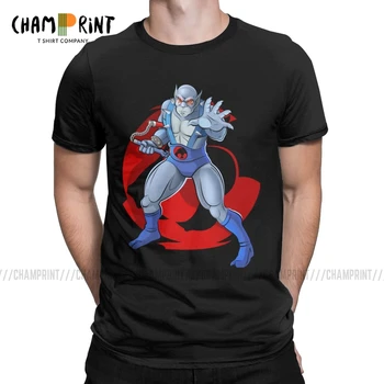 T-Shirt da uomo Panthro incredibile T-Shirt in puro cotone manica corta Thundercats 80s Retro Cartoon T shirt girocollo top Graphic