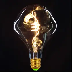 TIANFAN Edison ЛАМПЫ G125 Alien лампа Светодиодная в форме шара-глобуса винтажная нить 4 Вт Диммируемый декоративный подвесной светильник лампа