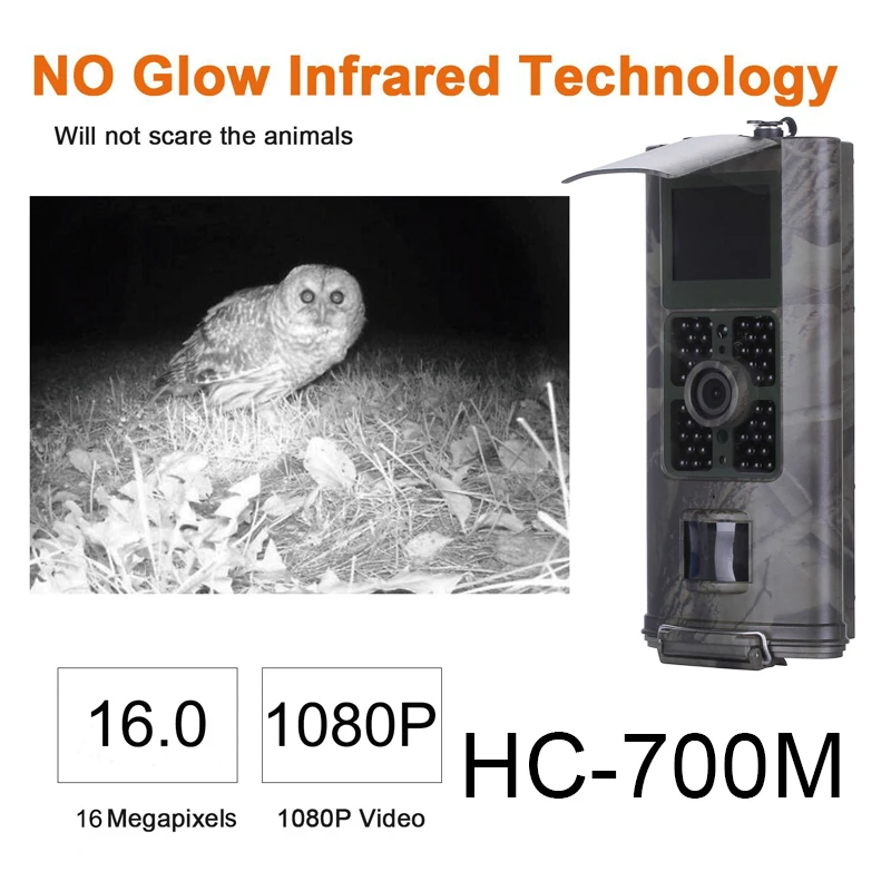 

Trail Camera Portable Multifunctional HC-700M 16MP 2G MMS GPRS 1080p HD IR Hunting Camera 0.5s Cam Animal Hunting Camera