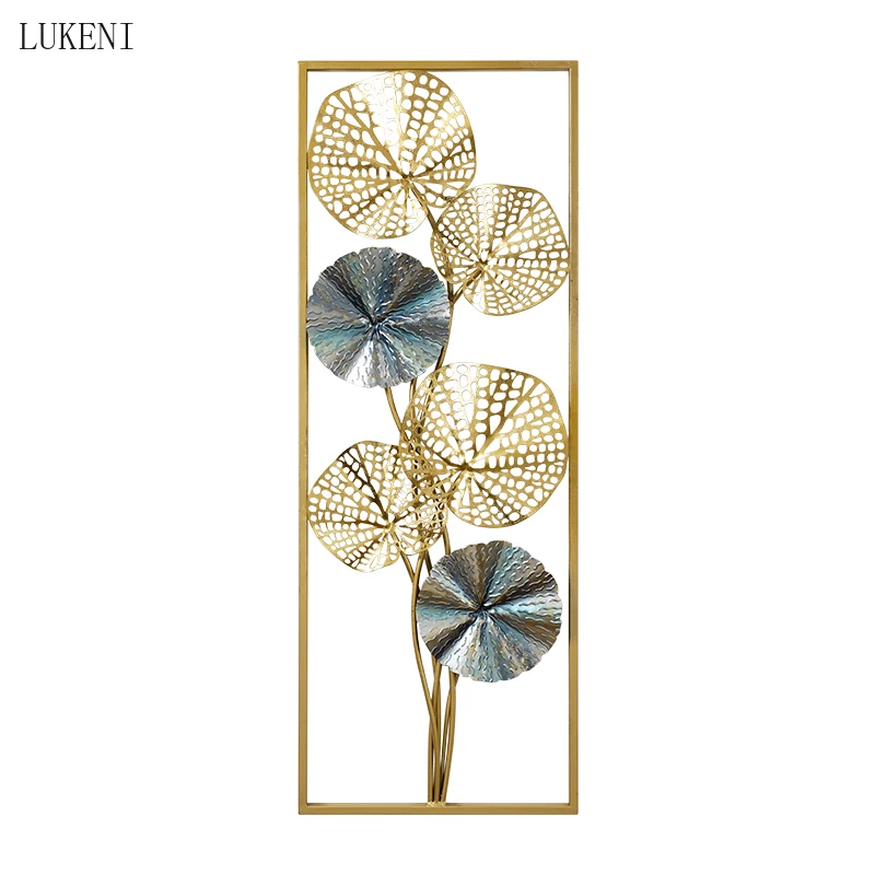 

Китайское роскошное Кованое железо 3D настенная наклейка украшение для дома гостиной фон настенная Подвеска для отеля настенные подвесные изделия