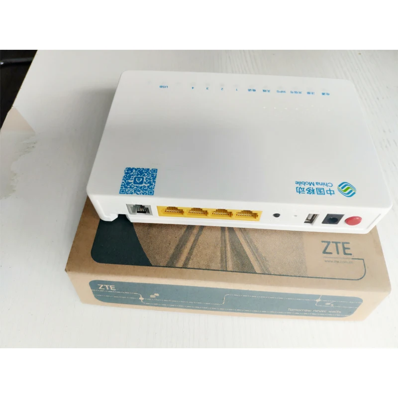 Оптоволоконный терминал ZTE GPON ONT F663N FTTH ONU с 1GE + 3FE Ethernet портом английская