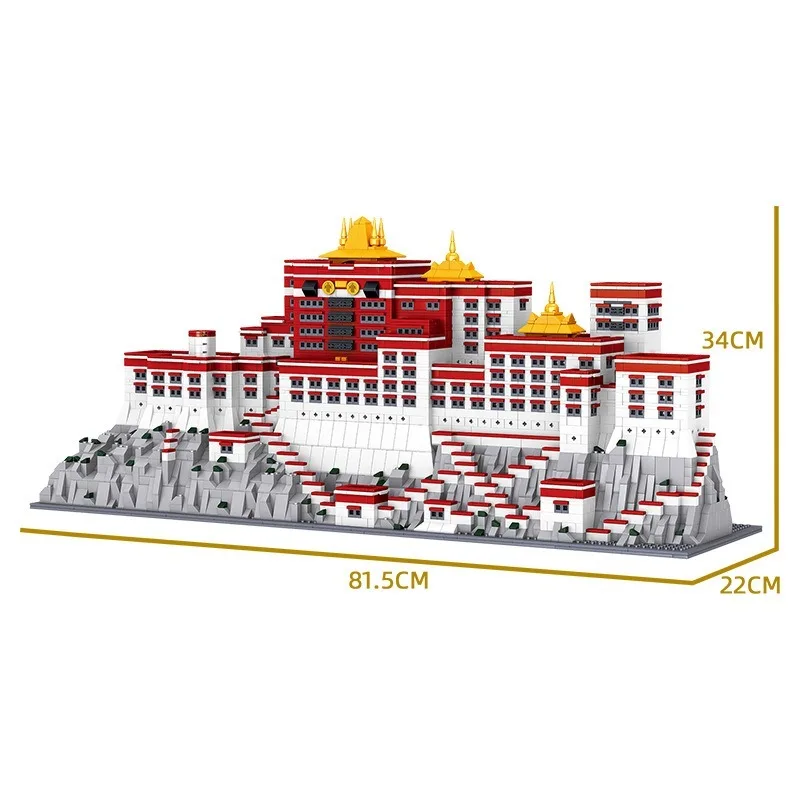 3649 шт. QL0960 City Stree View Series The Potala Palace знаменитая архитектура в Китае строительные