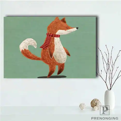 Пользовательские Холст плакат с рисунком лисы pose1 (2) Печатный постер ткань