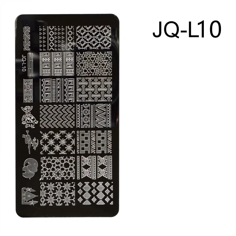 Manicure Rectangular Printing Plate Nail Polish Blue Film Steel Plate Printing Transfer Printing DIY Seal Stamp Plate Tool Nails