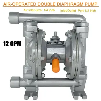 

Air-Operated Double Diaphragm High Pressure Pump for Waste Water Industrial 12GPM 1/2" Inlet & Outlet Petroleum Fluids,US Stock