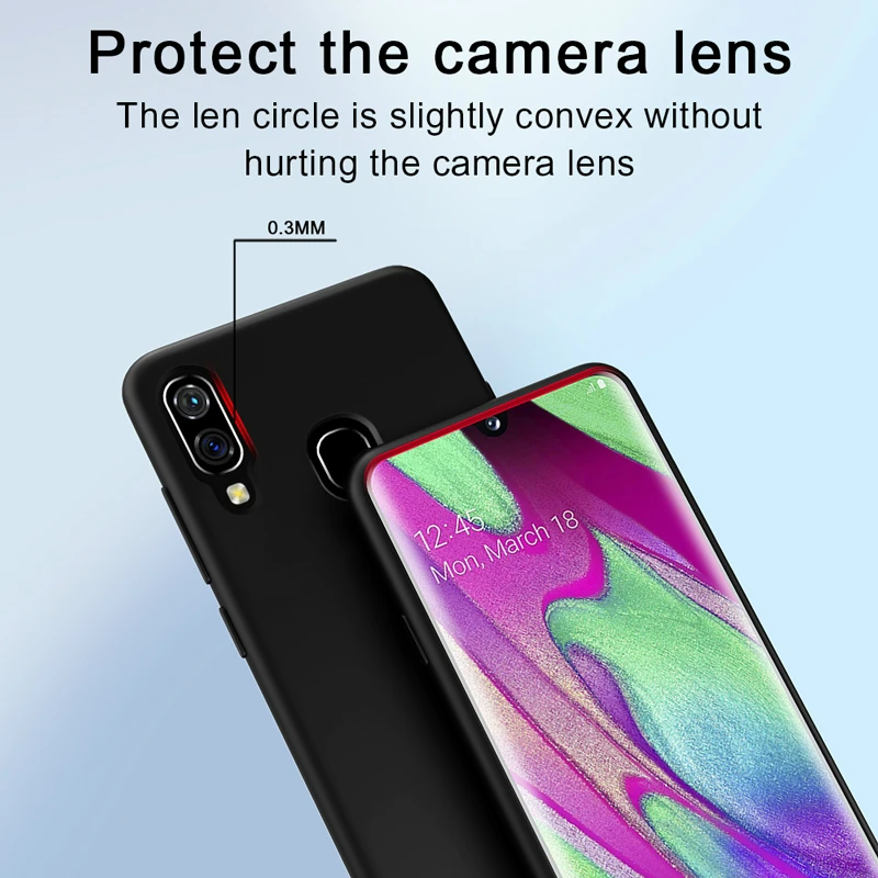 Чехол из жидкого силикона для samsung A40, Мягкий противоударный защитный чехол на заднюю панель для samsung Galaxy A70 A50 A40 A30 A20 A10, чехол Fundas