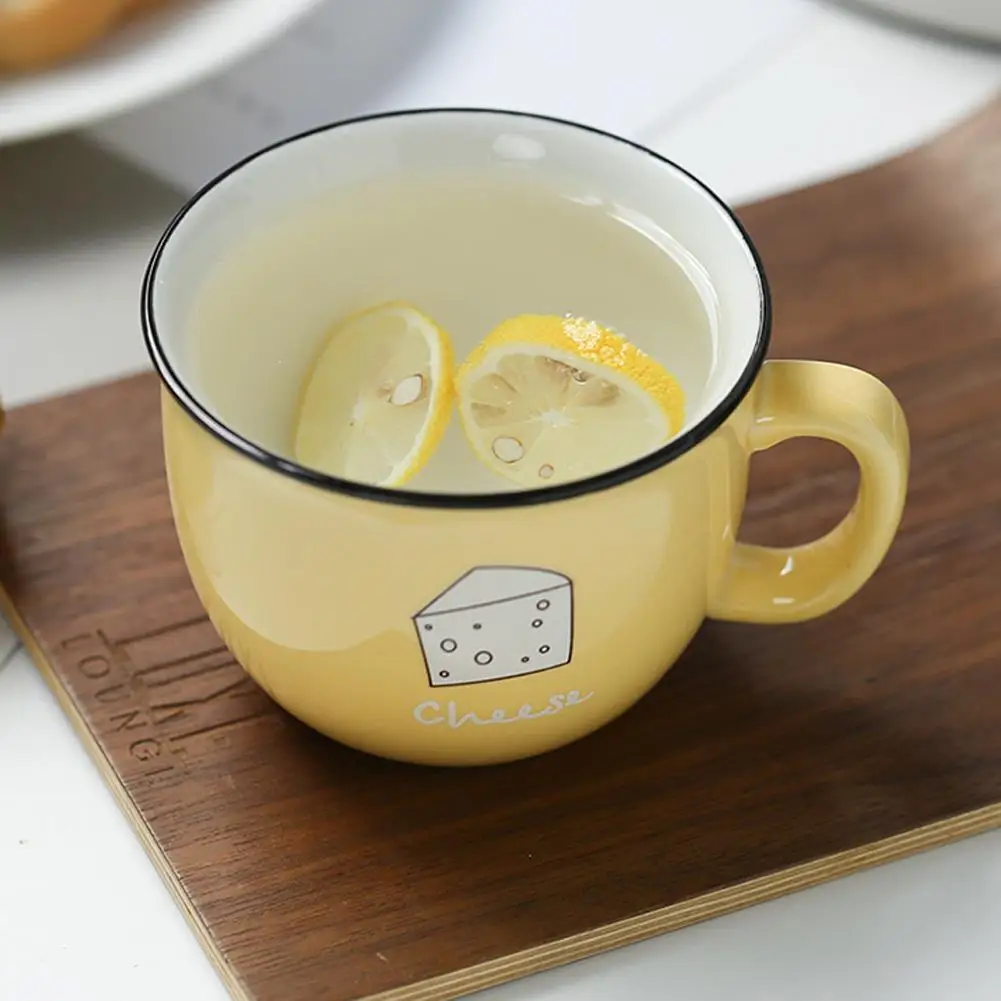 Innovative High-Quality Ceramic Mug Business Gift Korean Style Cup For Breakfast Milk Coffee Cartoon Heat-resistant Drink Cups Innovative High-Quality Ceramic Mug Business Gift Korean Style Cup For Breakfast Milk Coffee Cartoon Heat-resistant Drink Cups