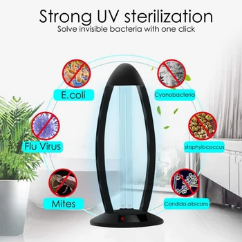 

Household 38W Ultraviolet Germicidal Lamp UV Disinfection Light Mobile Quartz Tube 360 UV-C Cleaner Lamp Remote Control