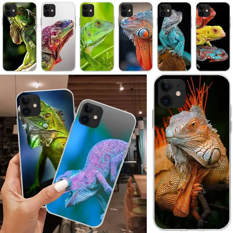 Роскошный чехол для телефона LJHYDFCNB Lizard хамелеон сделай сам iPhone 5C 5 5S SE 7 8 plus X XS XR MAX 11