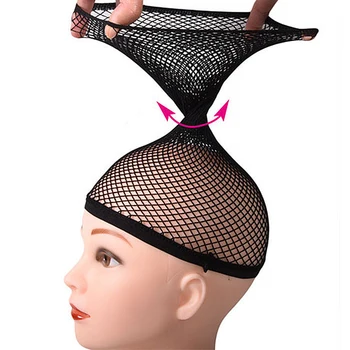 

Women Deluxe Wig Cap Ladies Glueless Hair net for Weave Hairnets Black Beige Wig Nets Stretch Net Elastic Dome Mesh Dome Cap