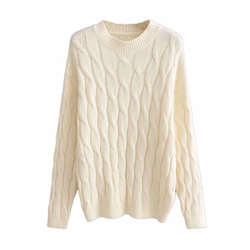 

Women Long sleeve Sweaters 2019 New Pink Sweater Jumpers Candy Color Harajuku Chic Short Sweater Twisted Pull