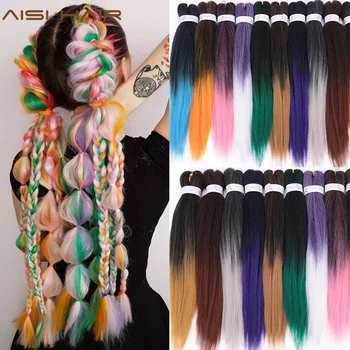 

AISI HAIR Synthetic Easy Jumbo Braids Hair Ombre Braiding Hair Crochet Hair Extensions braiding hair extensions