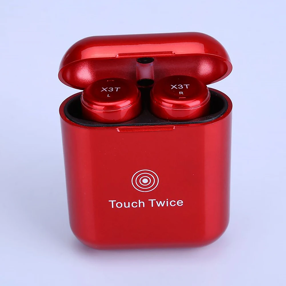 X3T беспроводная гарнитура с Bluetooth Mini TWS Finger sensor operation стерео наушники высокого качества
