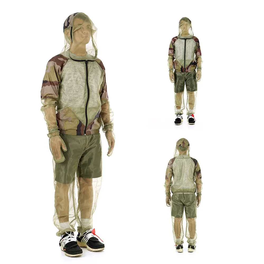 Lixada Outdoor Mosquito Repellent Suit Bug Jacket Mesh Hooded Suits Fishing Hunting Camping Insect Shirt Gloves | Спорт и