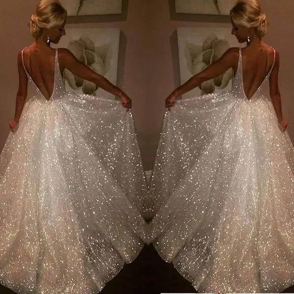 white gala dress