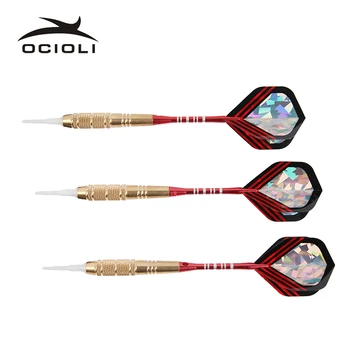 

3 PCS Professional Soft Head Darts Red & Black V-shaped White Darts Head Darts Indoor Recreation Darts Flights Indoor Sports