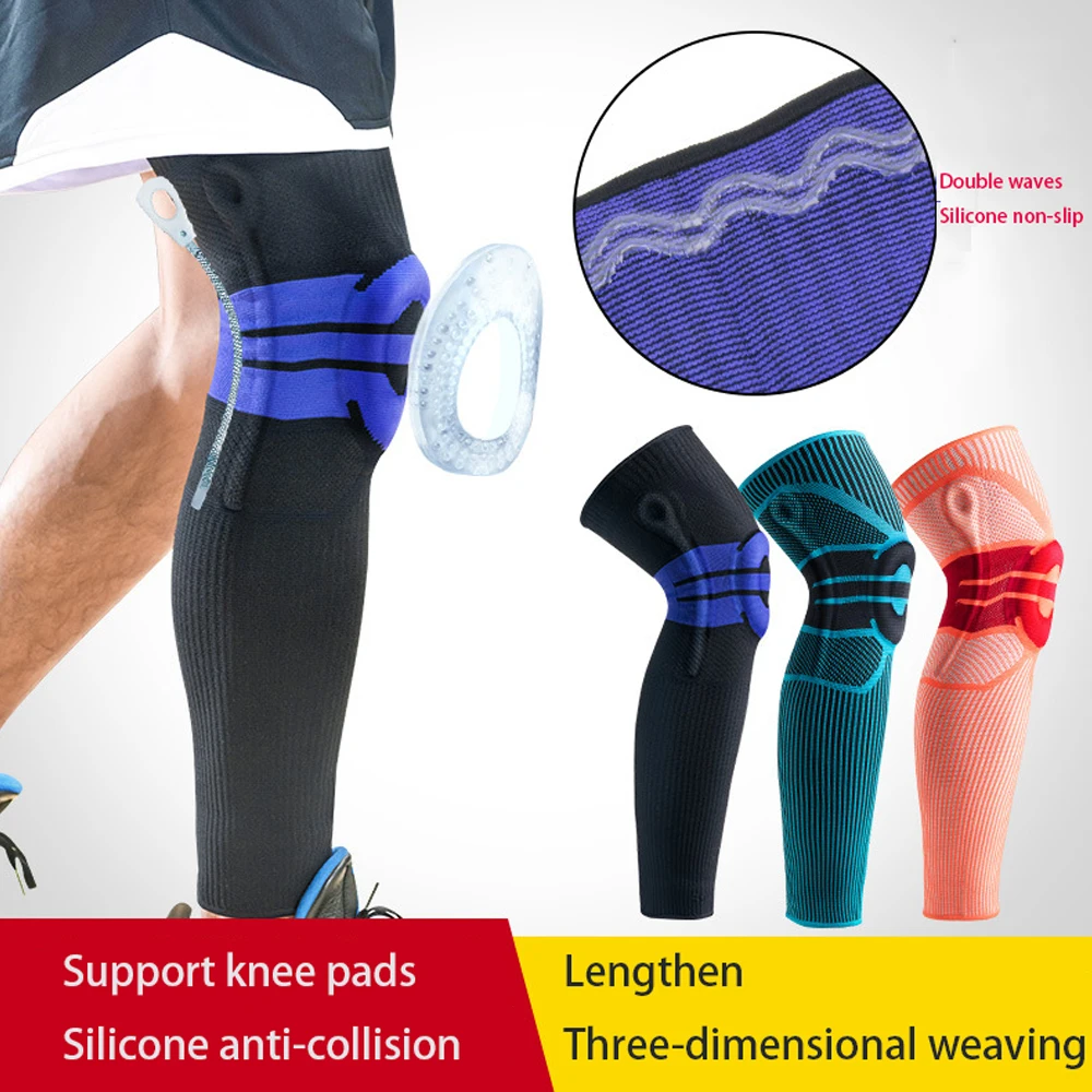 

Sports Knee Long Warm Compression Leg Guards Basketball Football Mountain Climbing Running Protection Meniscus Patella Protector