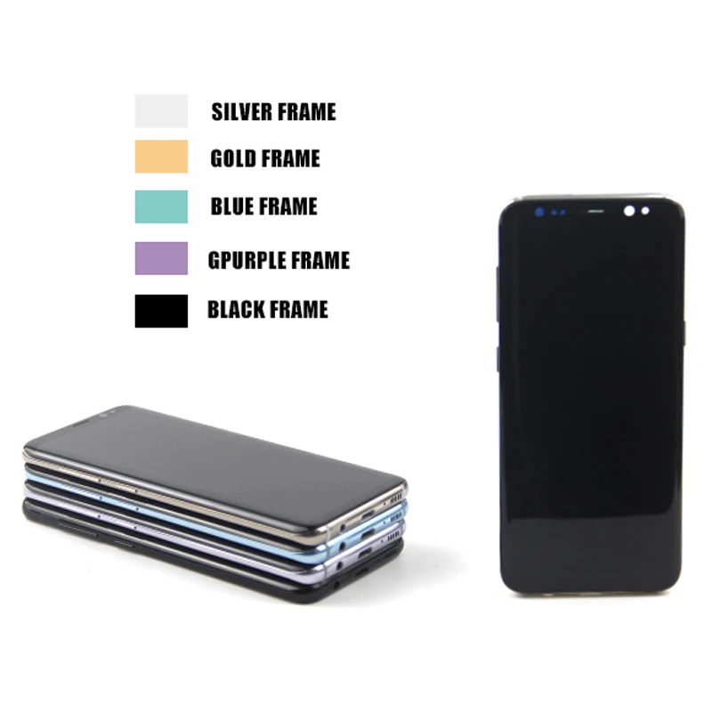 Для Samsung S8 ЖК дисплей с рамкой Замена для SAMSUNG Galaxy Plus LCD G955 G950 G950F сенсорный экран