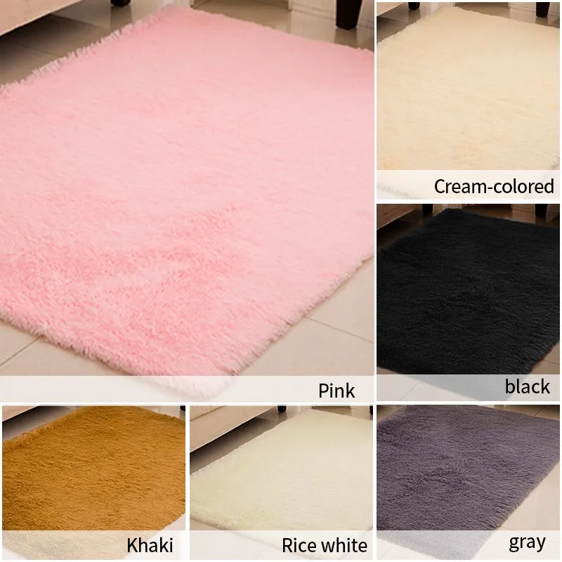 Пушистые коврики, коврик для гостиной, спальни, противоскользящий ворсистый ковер, ковер для столовой, коврик для дома, спальни, современный ковер