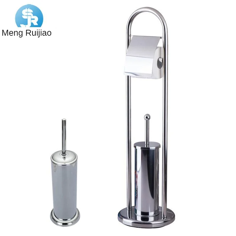 

Shengruijia Toilet Stainless Steel Toilet Brush Long Handle Soft Bristle Health Toilet Brush Set Holder