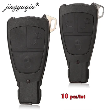 Keyforkess 10 pezzi portachiavi vecchio modello per Mercedes Benz C180 1998-2004 W202 telecomando chiave Shell 2/3 pulsante Smart Key Fob Cover