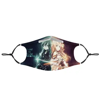

Anime 4Pcs PM2.5 Filter Gas Masks Carbon Insert Child adult Anti-dust Masks Washable Mask Reusable Face Mask