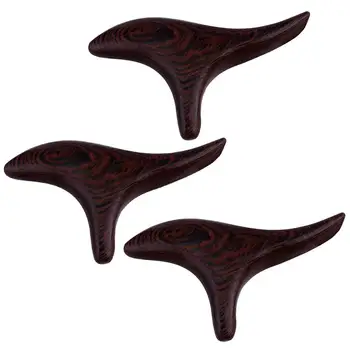 

3pcs Acupuncture Point Massager Wood Triangle Massage Stick Foot Massager Gua Sha Scraping Massage Tools Wood Guasha Board