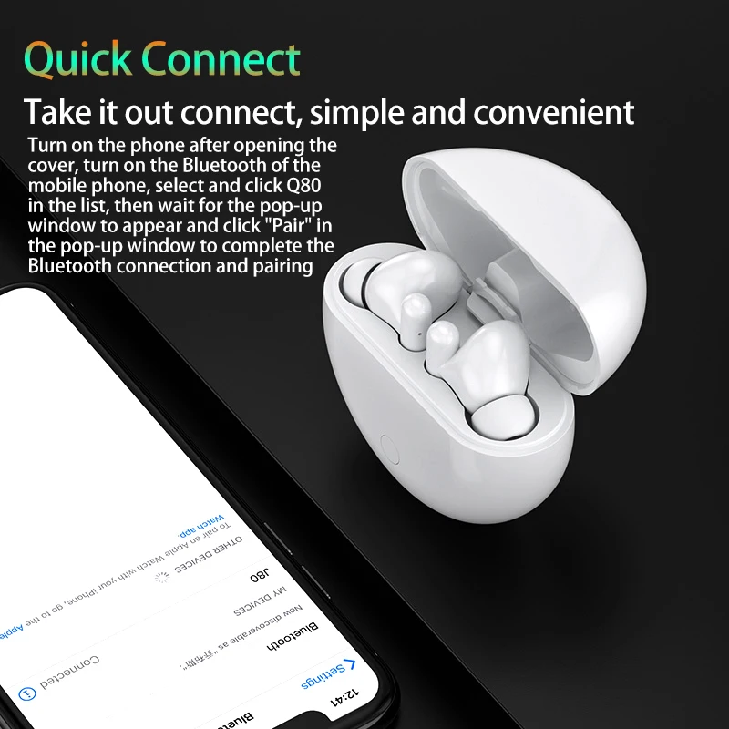 TWS Bluetooth 5 0 Earphones Wireless Headphones Mini Earbuds 9D Stereo Sport Handsfree Headset With Microphone Charging Box