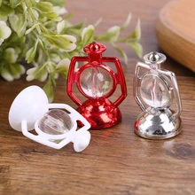 

4pcs Plastic Decorative Pony Lantern Desktop Ornaments DIY Small Crafts For Dollhouse Decals New