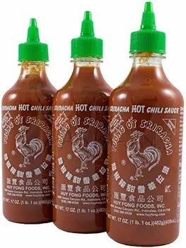 

3er Pack SRIRACHA HOT CHILI SAUCE 79% Chilli HUY FONG [3x 482g]