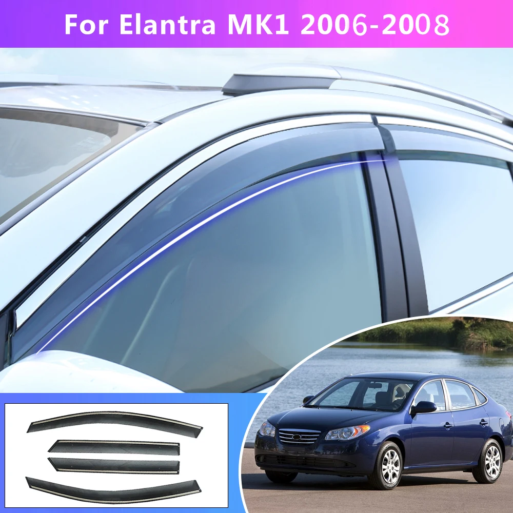 

4 шт., защитный козырек для Hyundai Elantra Mk1 2003-2008 2009 2010