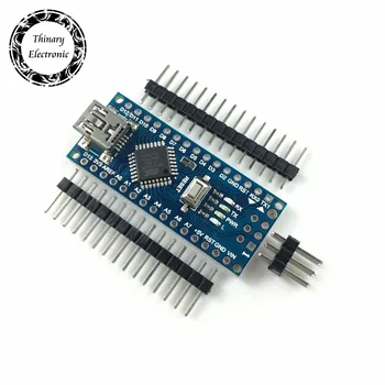 

Thinary 50pcs/lot Nano 3.0 controller compatible for arduino nano CH340 USB driver NO CABLE Atmega328P Nano V3.0 for Arduino