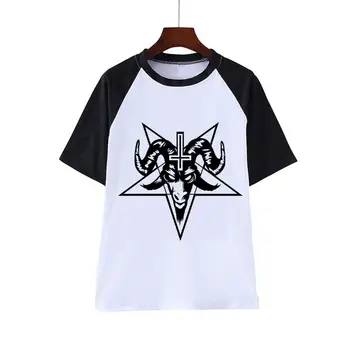 

Satan T Shirt women Satanism alien Evil Demon Grim Death Tshirt female Scary funny Reaper T-shirt harajuku horror Tshirt female