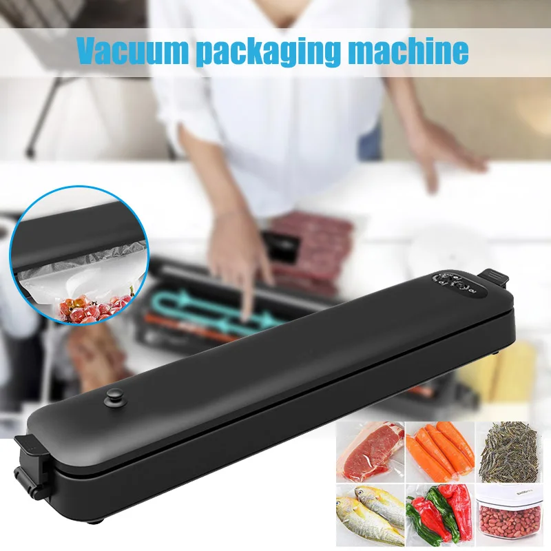 Vacuum Sealer Machine Automatic Food Sealer Machine with 15 Sealing Bags for Food Preservation QJS Shop