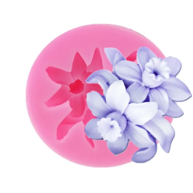 

Flower Silicone Mold Cake Decoration Chocolate Fondant Cookie Cupcake Mould Ice Cube Tray Baking Bakeware