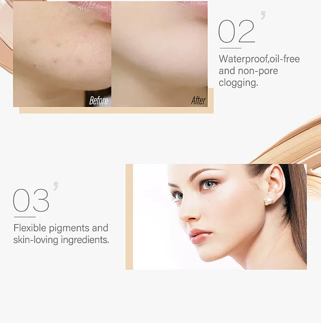 Hot sell Natural BB cream Face Care Foundation Concealer Makeup Foundation Cream Whitening Face Primer Korean