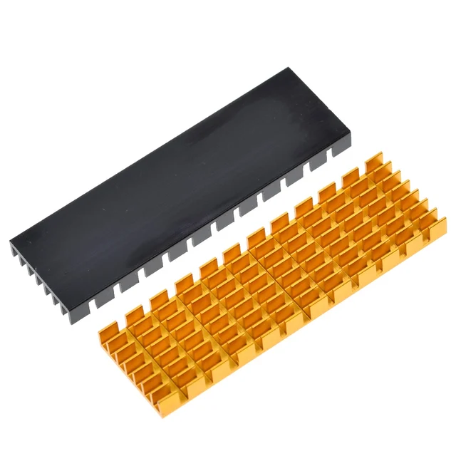 Kit Dissipatori Alluminio Per SSD M.2 - 3 Pezzi Con Pads Termici | Raffreddamento Efficiente - Foto 3