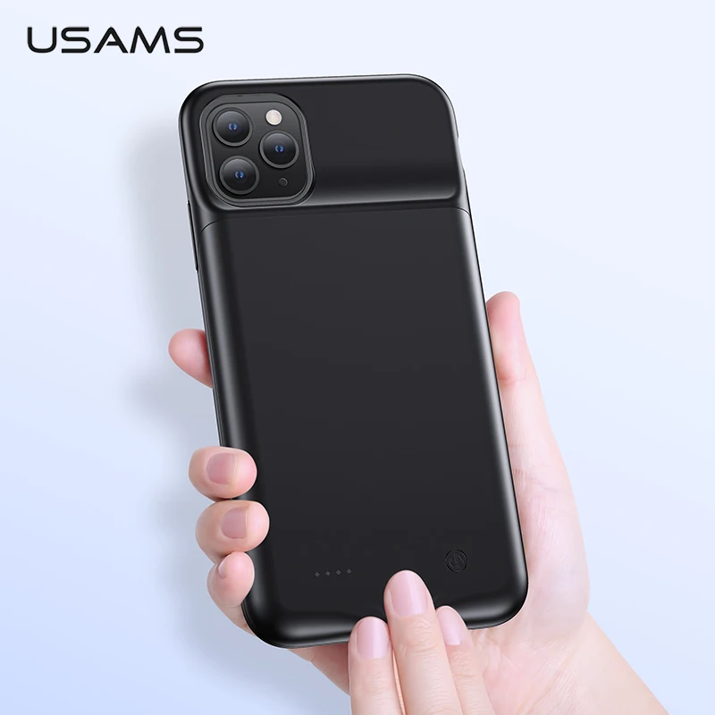 USAMS для iPhone 11 Pro Max чехол зарядного устройства внешней зарядки внешний аккумулятор