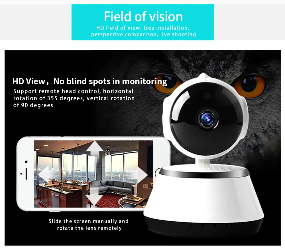  N_eye 1080P Home Security Ip Camera a Due Vie Audio Mini Macchina Fotografica Senza Fili di Visione