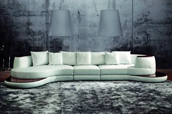 

U shape sectional sofa leather sofa for living room furniture (sectioanl +chaise)