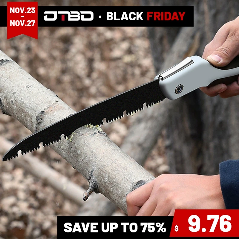 

DTBD Camping Foldable Saw Portable Secateurs Gardening Pruner Tree Trimmers Camping Tool for Woodworking Saw Trees