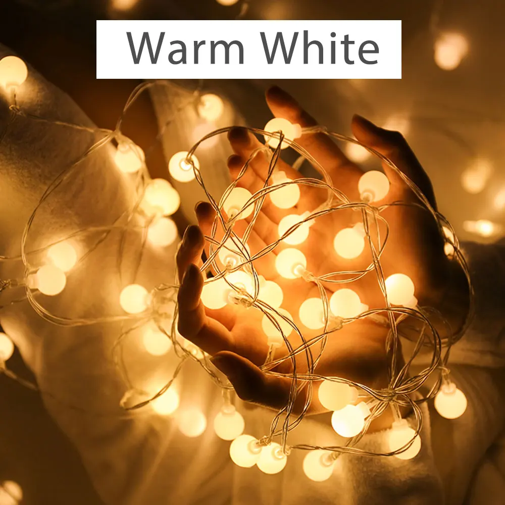 10 м Мини-светильник-гирлянда с USB питанием от батареи медный провод светодиодный светильник s для свадьбы рождественской вечеринки Сказочный светильник ing украшение дома - Испускаемый цвет: Warm White