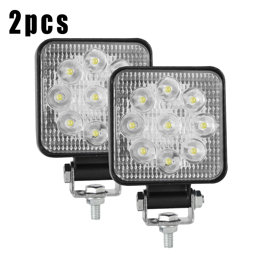 

1pc/2pcs/4pcs 9V-30V 90W 3Inch Square Car Off-Road Truck 9Bead LED Work Light Spotlight Fog Lamp 6000K Trolley LED Work Light