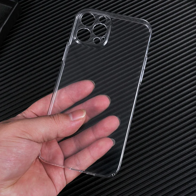apple iphone 12 mini  case Transparent Hard PC Plastic Phone Case For Apple iPhone 13 12 11 Pro Max Case Lens Protection Shockproof Ultra thin Clear Cover leather iphone 12 mini case