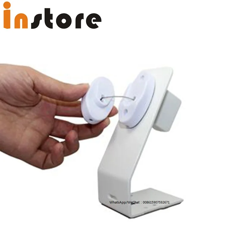 10 Pcs High Quality Mobile Anti Theft Stand Cell Phone Security Display Holder With Recoiler