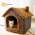 Складной Глубокий Сон Pet Cat House Indoor Winter Warm Cozy Cat Bed for Small Dog Cat Kitten Teddy Comfortable Kennel Pet Supplies