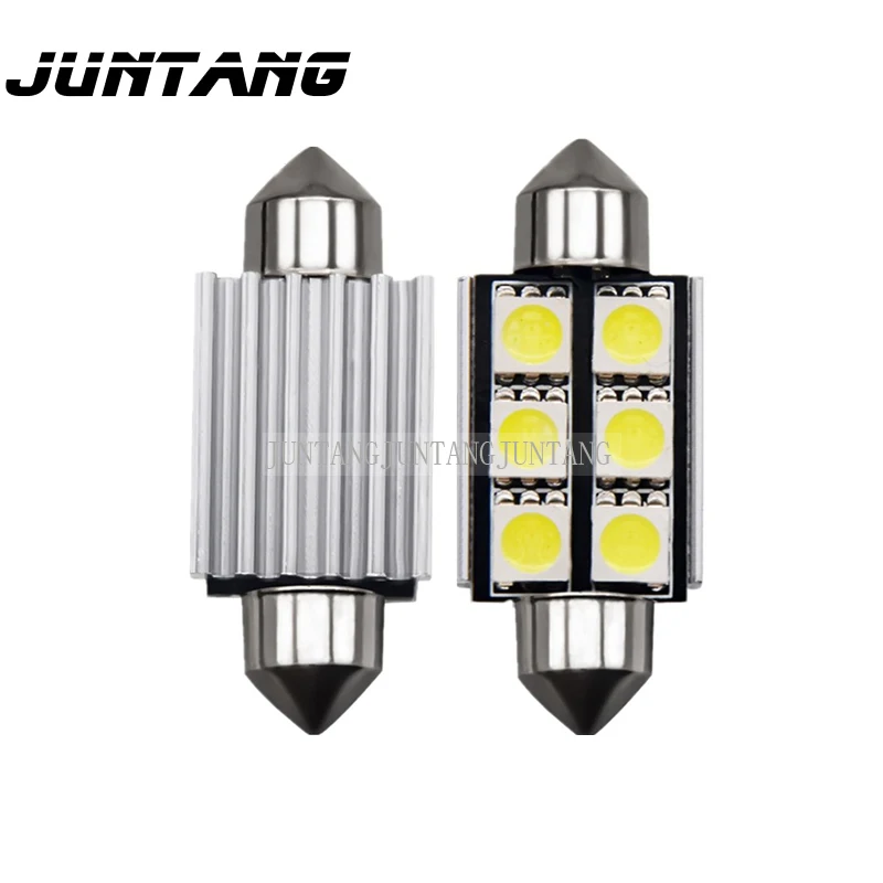 10pcs super bright LED car headlight double tip decoding 5050 6smd car roof light canbus license plate light reading light super bright h8 h9 h11 led headlight bulb kit high low beam light 8000lm 8000k ice blue 80w